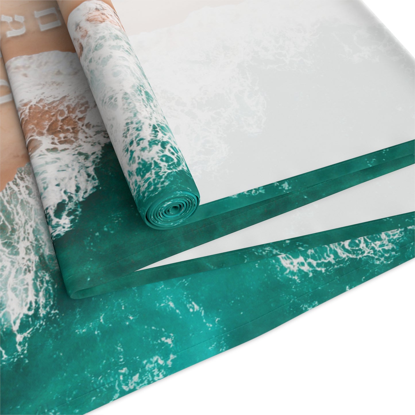 Tischläufer Dekoration für den Pessach Seder Das Rote Meer mit dem Torah-Vers 40 cm x 182 cm