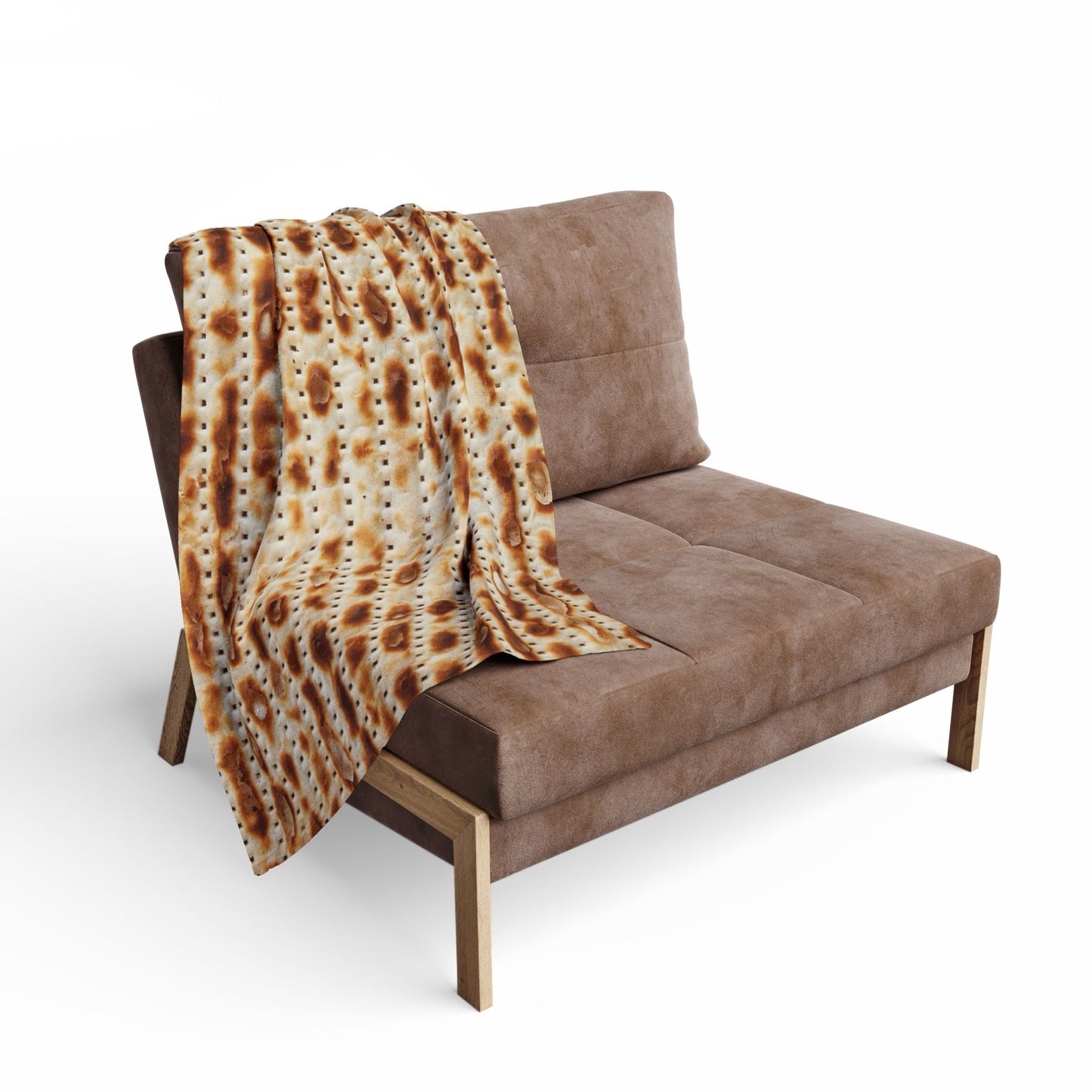Decke mit humorvollem Matze-Design – perfekt für Pessach