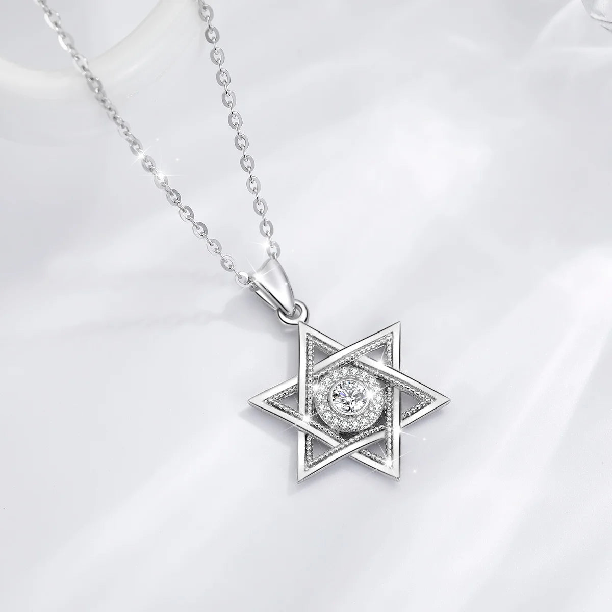 Davidstern-Anhänger – Eleganter Schmuck mit Zirkonen