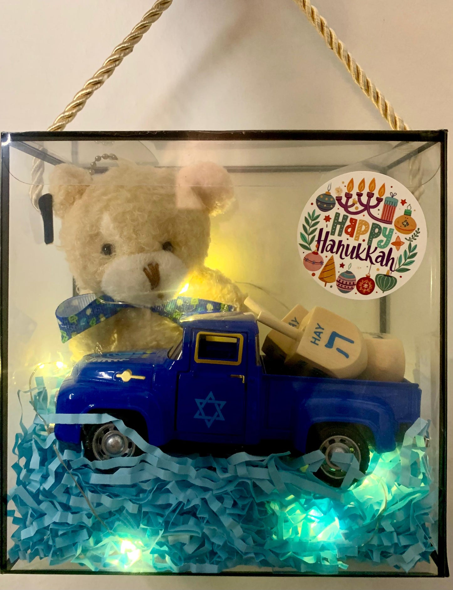 Chanukkah-Truck & Teddy im festlichen Geschenkset