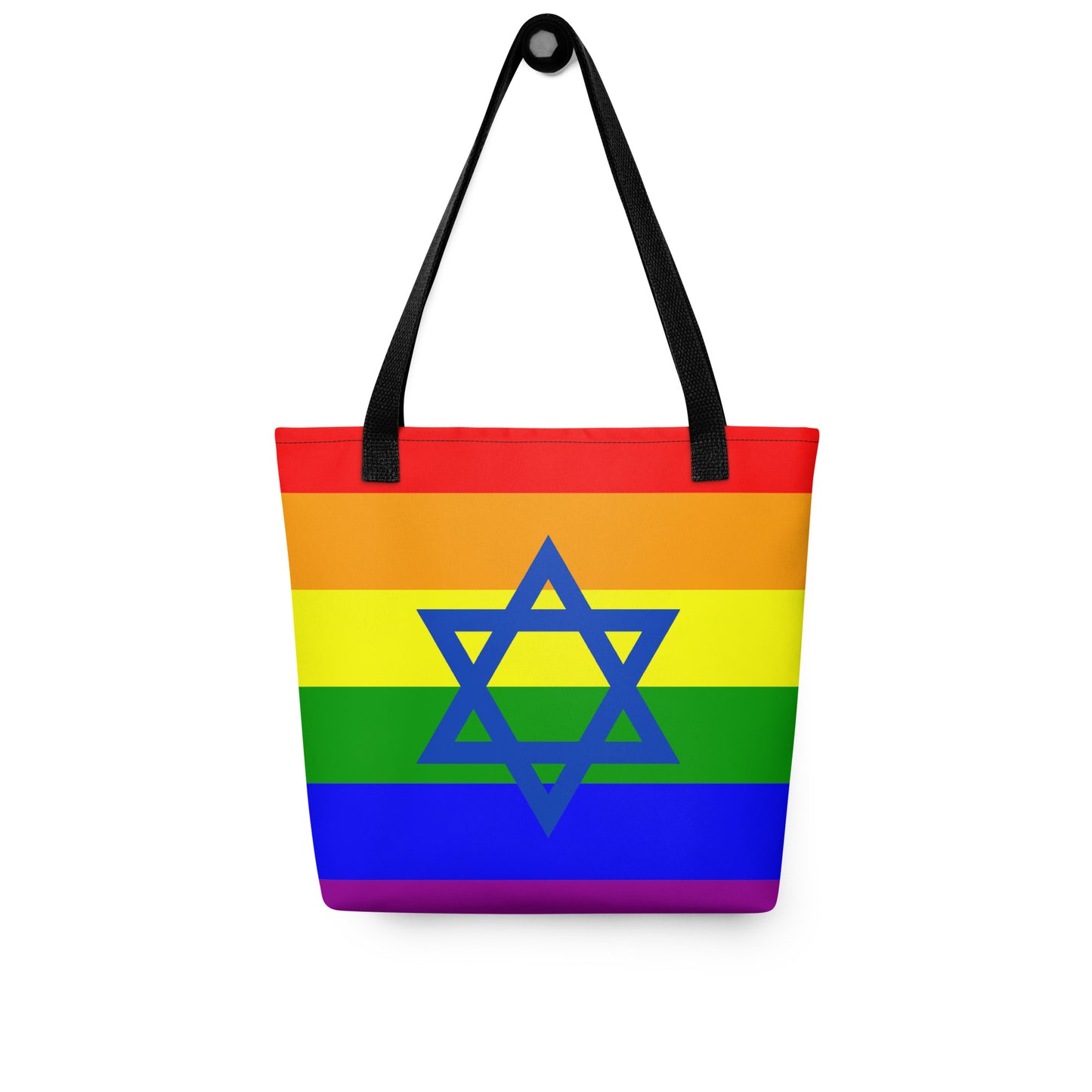 LGBTQ+ Pride Stoffbeutel mit Davidstern – Jüdisches Geschenk für Israel, Toleranz und Vielfalt