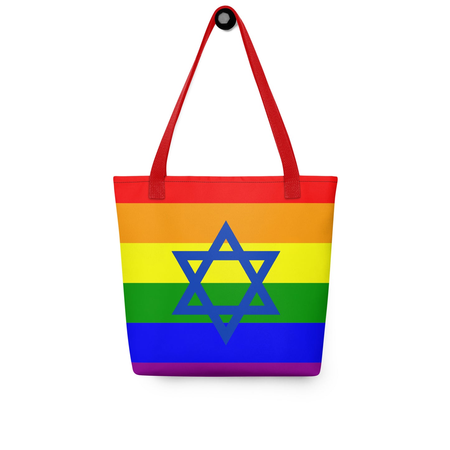 LGBTQ+ Pride Stoffbeutel mit Davidstern – Jüdisches Geschenk für Israel, Toleranz und Vielfalt
