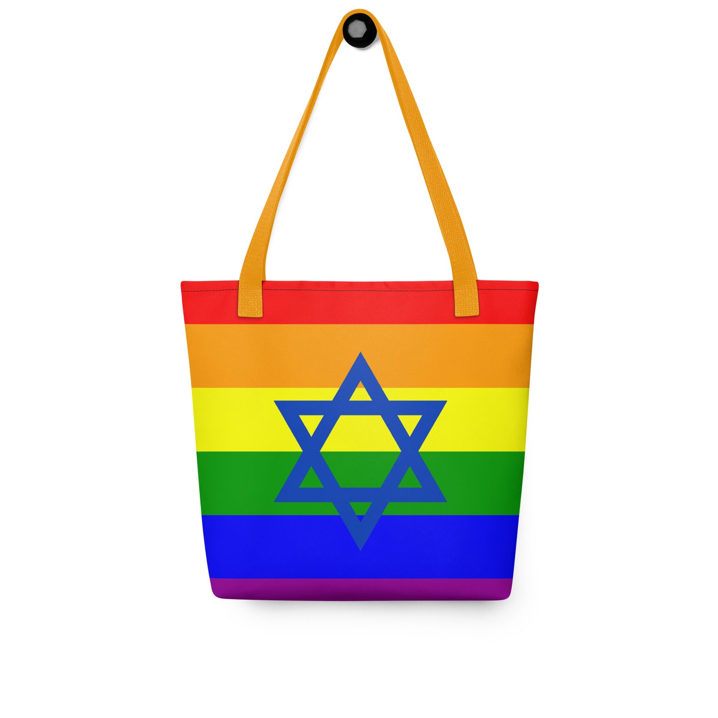 LGBTQ+ Pride Stoffbeutel mit Davidstern – Jüdisches Geschenk für Israel, Toleranz und Vielfalt