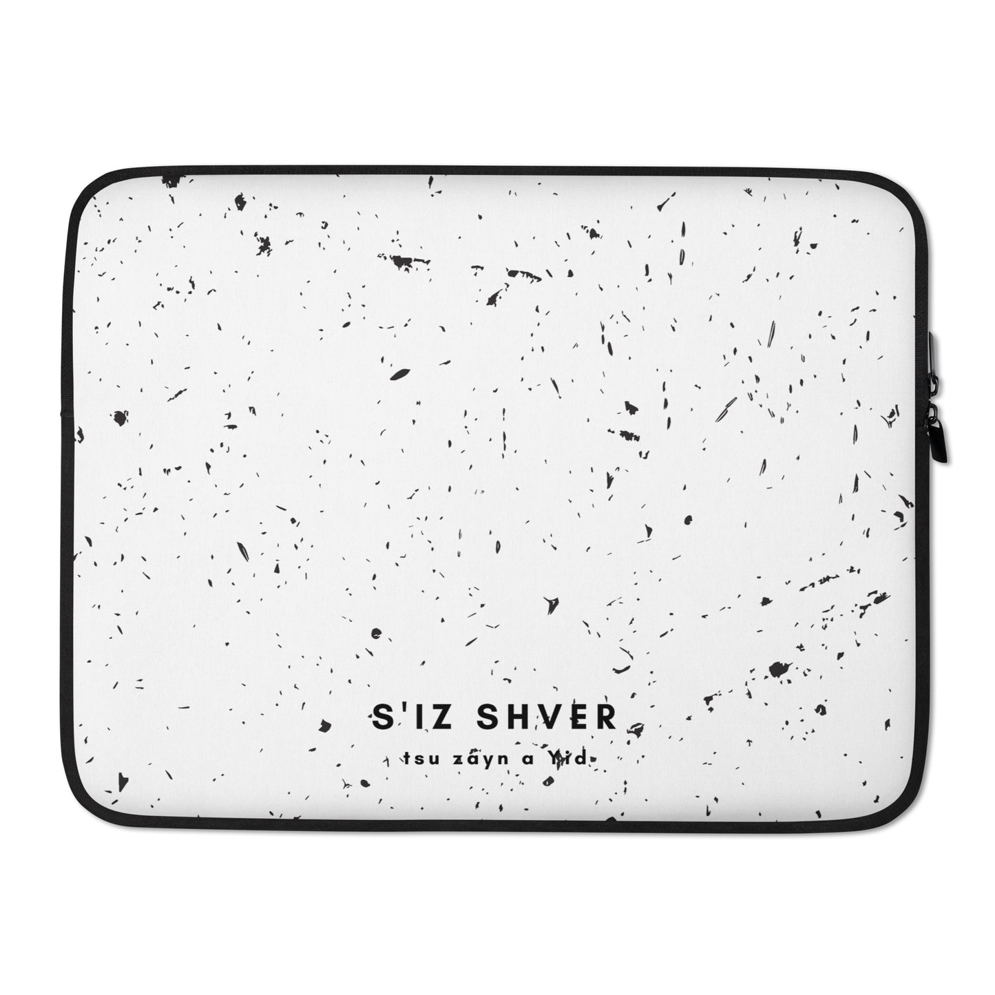 Laptop-Tasche mit Jiddischem Spruch – 'Es ist schwer, ein Yid zu sein' – Stilvolles Jüdisches Accessoire