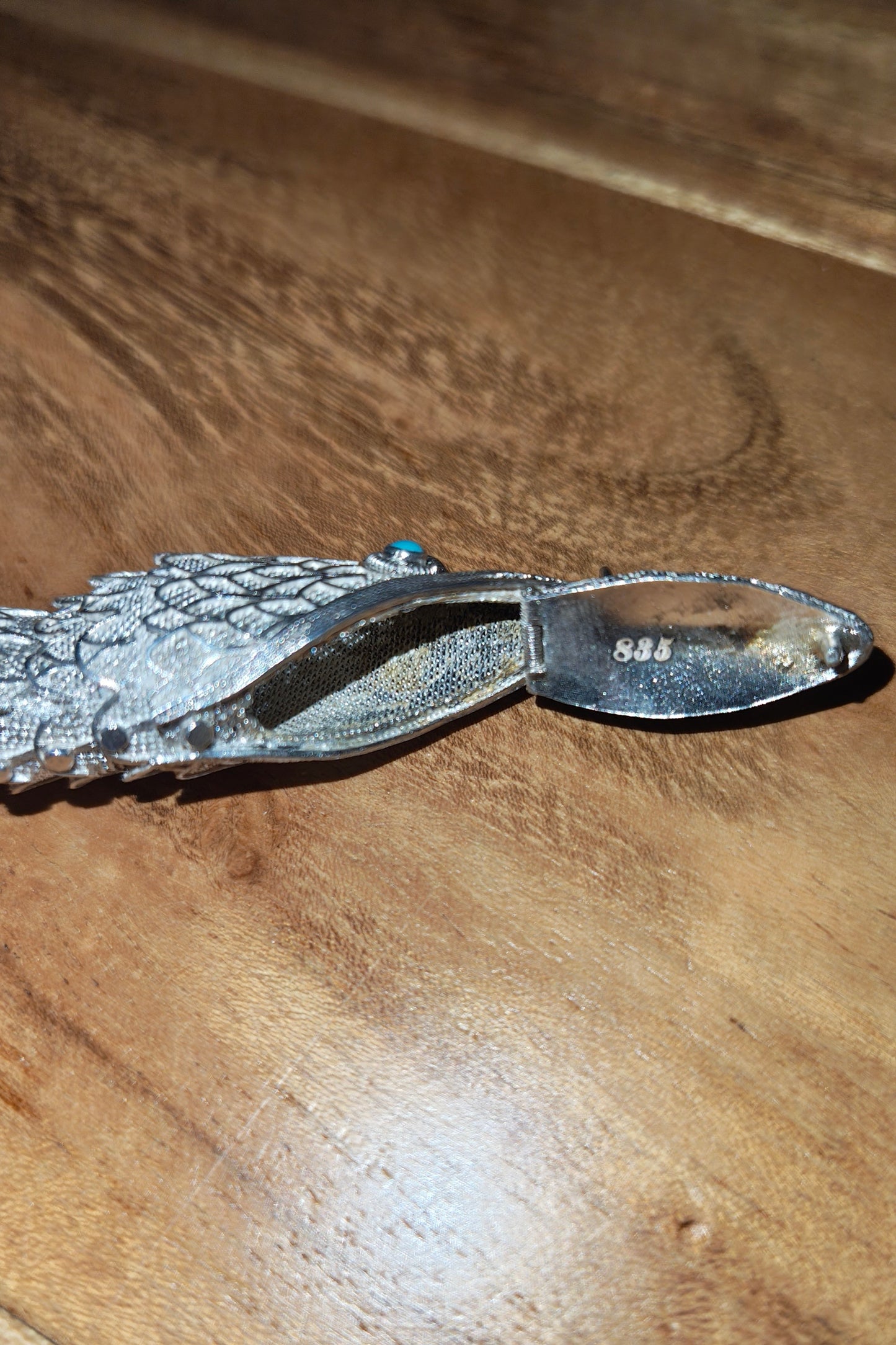 Antiker Besamim-Fisch aus Silber 835