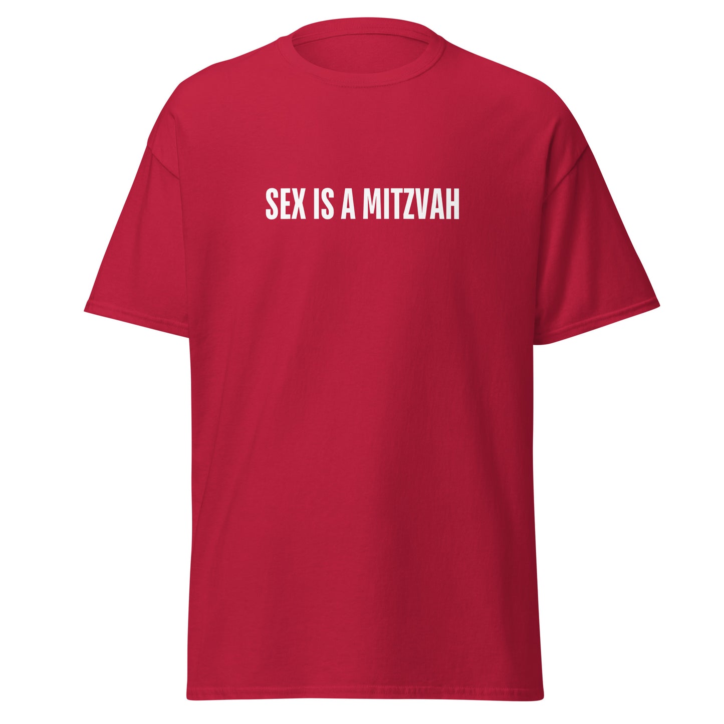 Klassisches Unisex T-Shirt Sex is a Mitzwa, jüdischer Humor