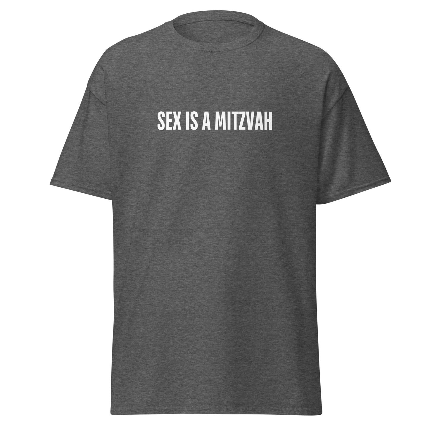 Klassisches Unisex T-Shirt Sex is a Mitzwa, jüdischer Humor