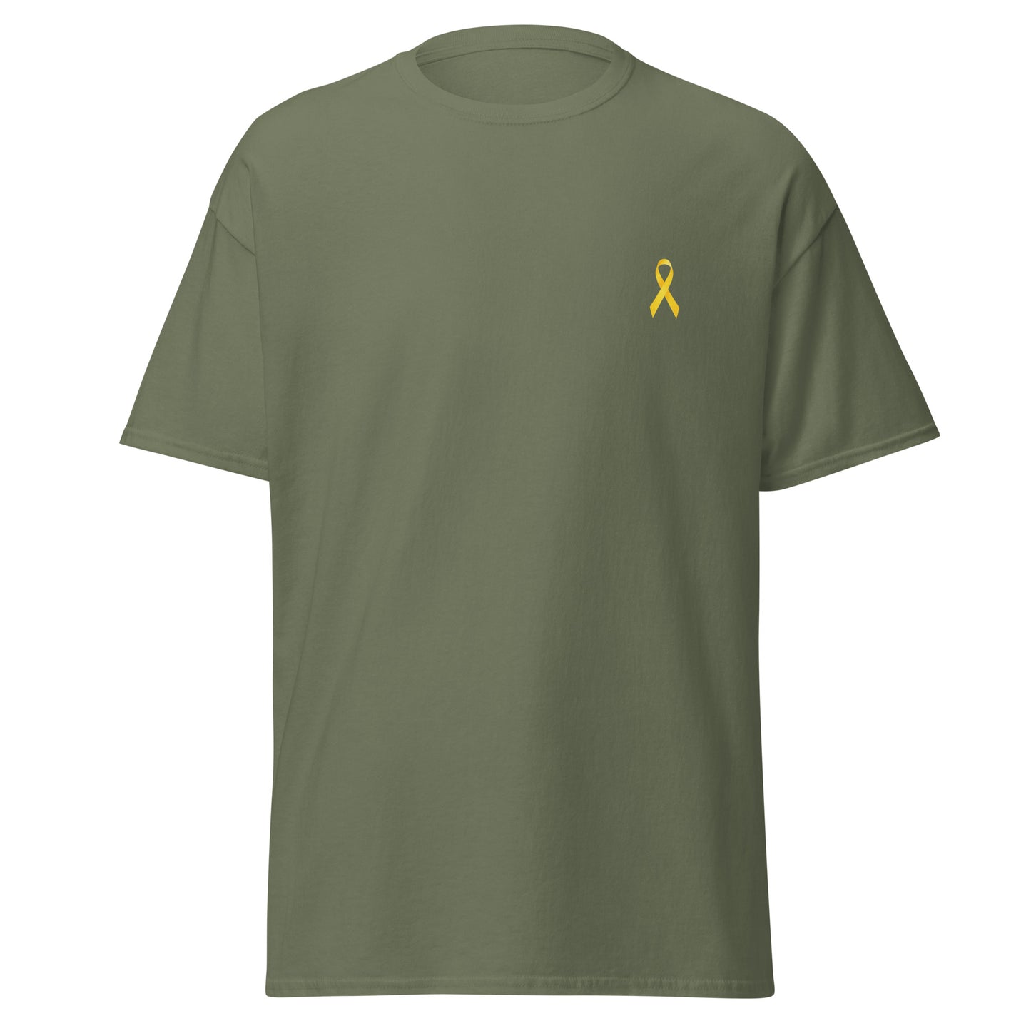 Klassisches Unisex T-Shirt gelbe Schleife, Solidarität mit Israel