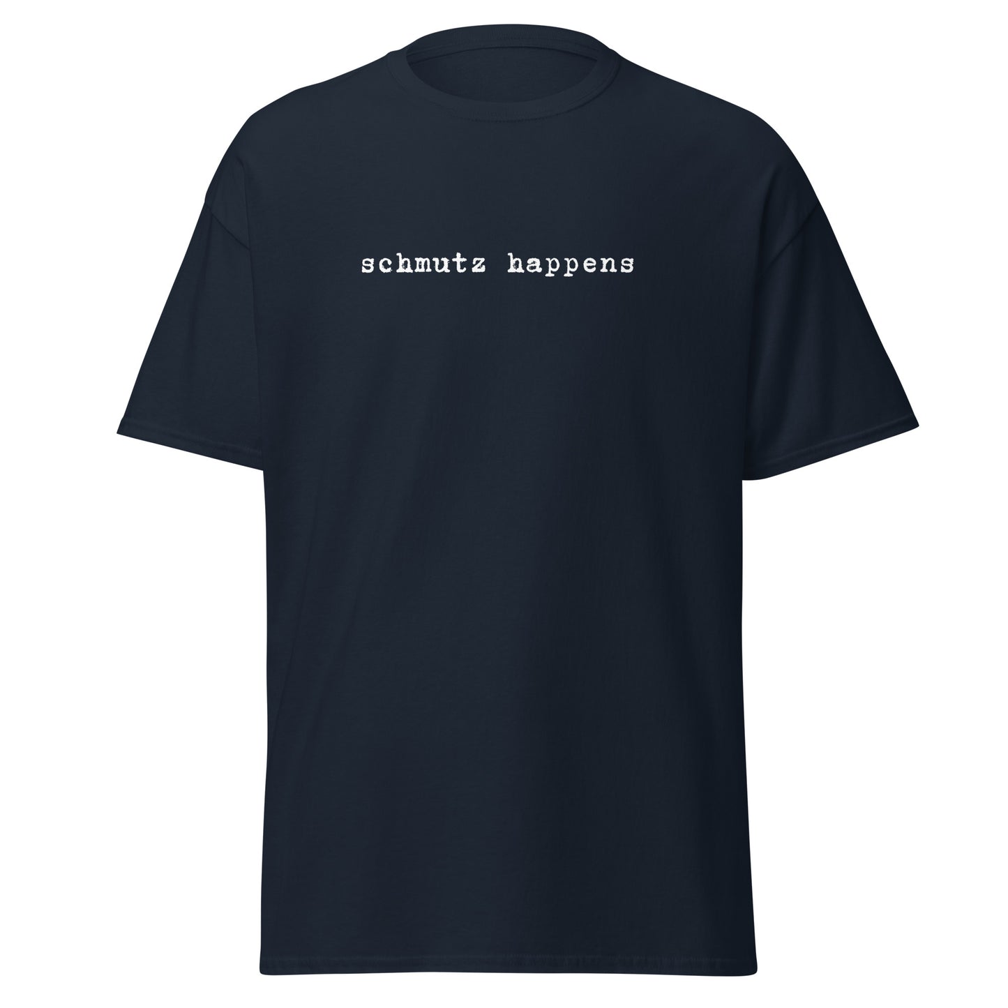 Klassisches Unisex T-Shirt Schmutz Happens, Jiddisch, lustige Sprüche, Jüdische Mode