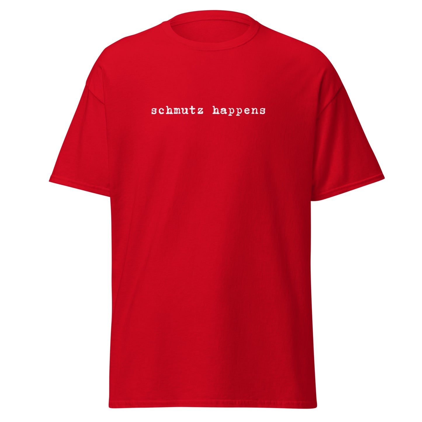 Klassisches Unisex T-Shirt Schmutz Happens, Jiddisch, lustige Sprüche, Jüdische Mode