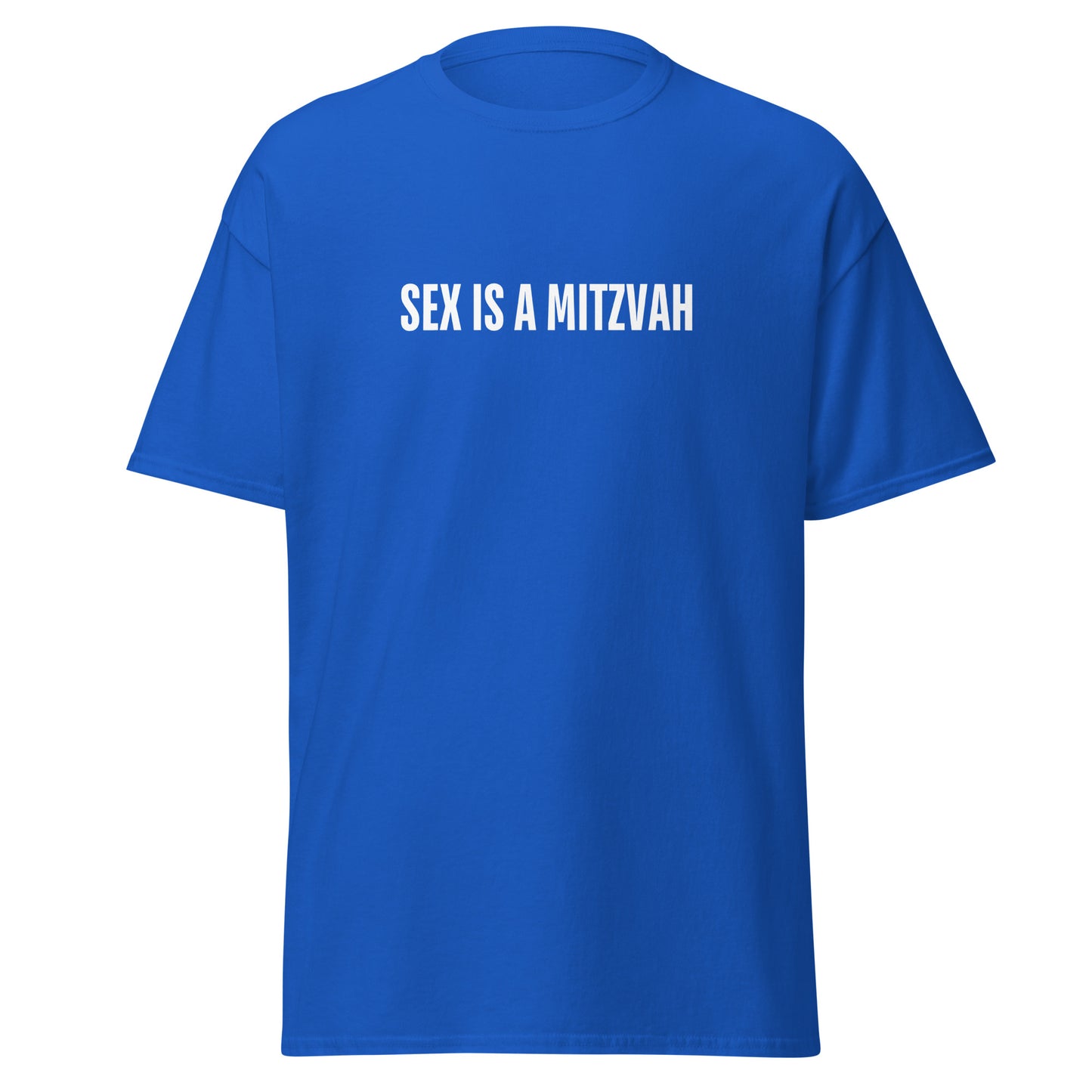 Klassisches Unisex T-Shirt Sex is a Mitzwa, jüdischer Humor