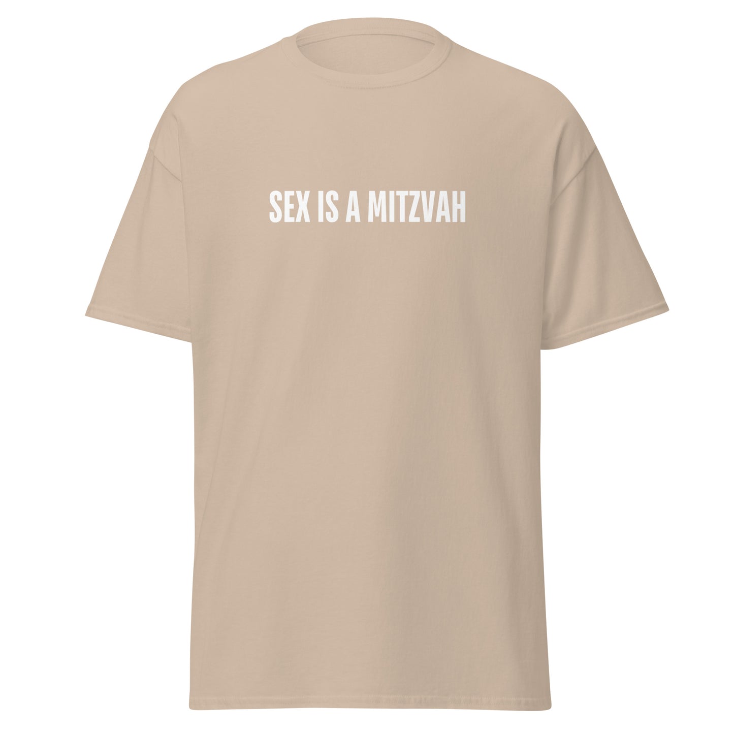 Klassisches Unisex T-Shirt Sex is a Mitzwa, jüdischer Humor