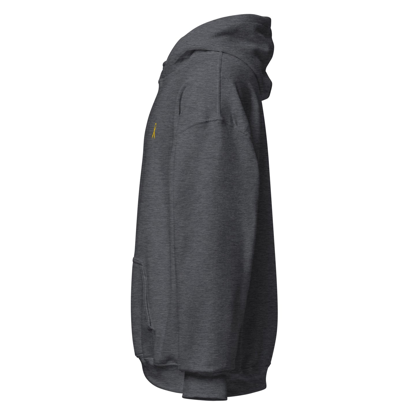 Unisex-Kapuzenpullover gelbe Schleife, Solidarität mit Israel - Zeichen der Unterstützung