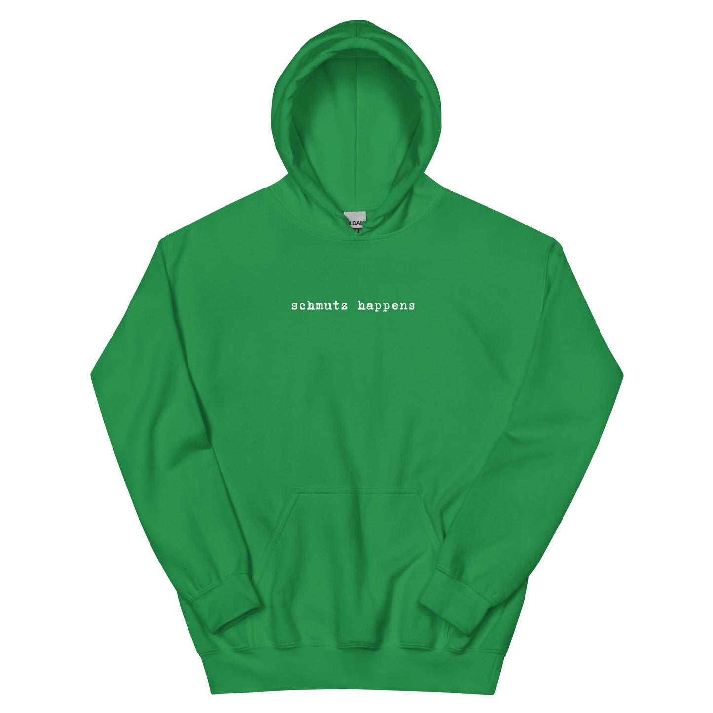 Unisex-Kapuzenpullover – 'Schmutz Happens' – Yiddisches Statement für Humorvolle Fans