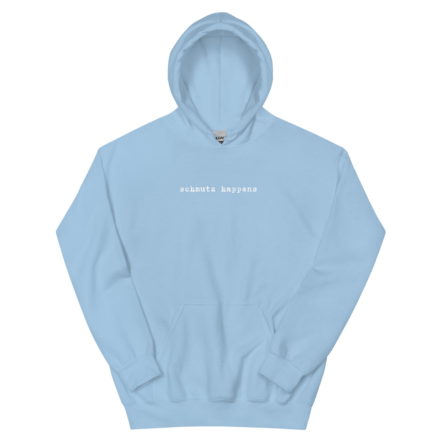Unisex-Kapuzenpullover – 'Schmutz Happens' – Yiddisches Statement für Humorvolle Fans