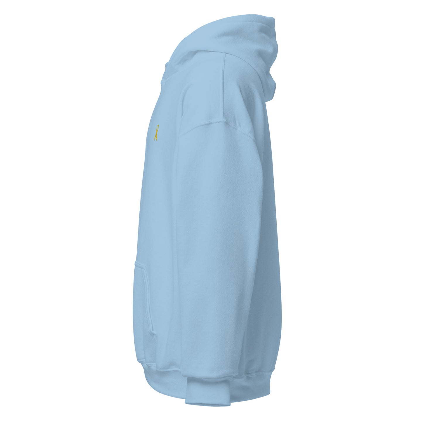Unisex-Kapuzenpullover gelbe Schleife, Solidarität mit Israel - Zeichen der Unterstützung
