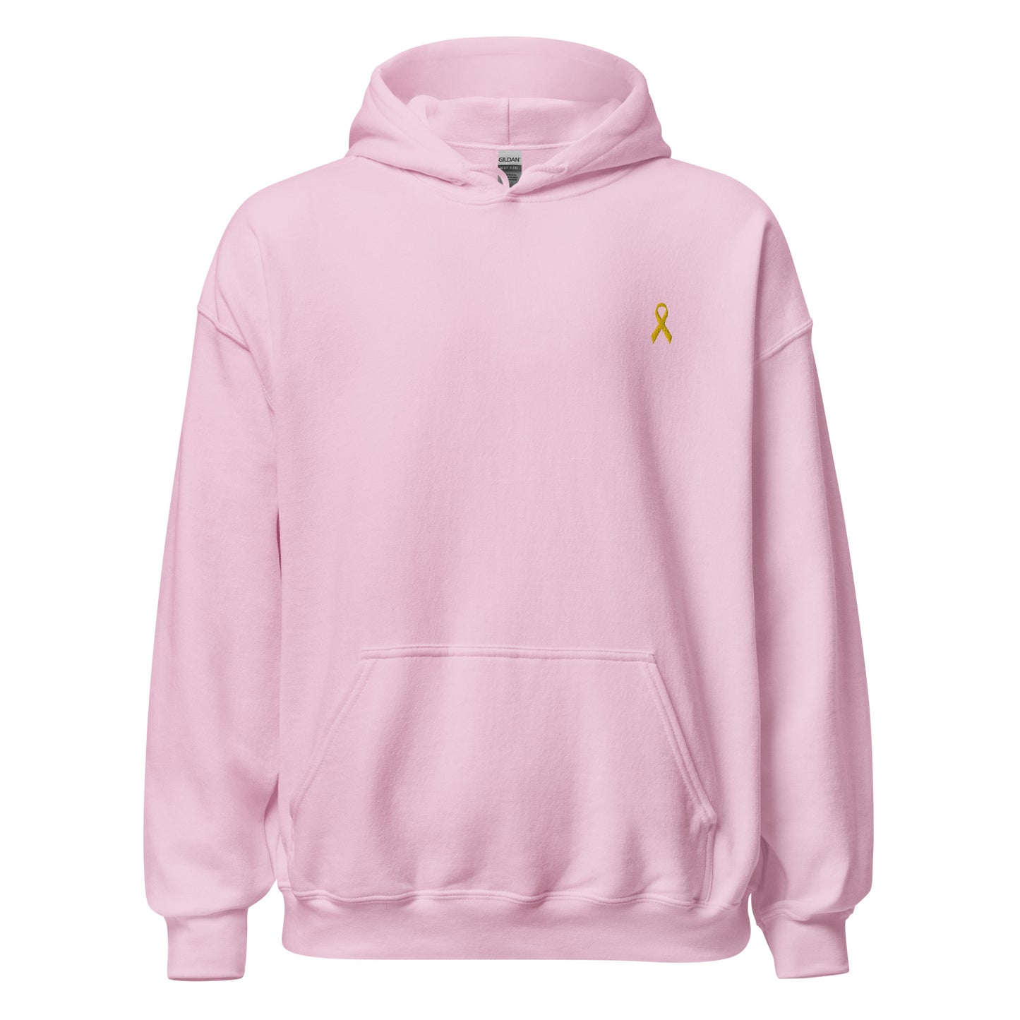 Unisex-Kapuzenpullover gelbe Schleife, Solidarität mit Israel - Zeichen der Unterstützung