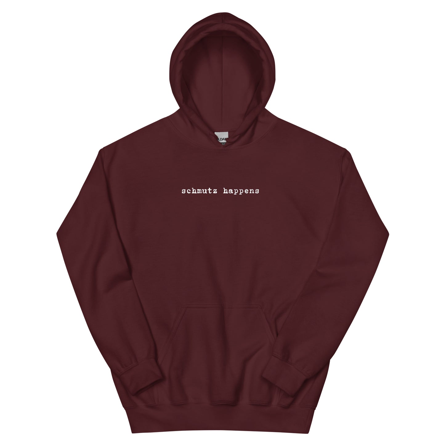 Unisex-Kapuzenpullover – 'Schmutz Happens' – Yiddisches Statement für Humorvolle Fans