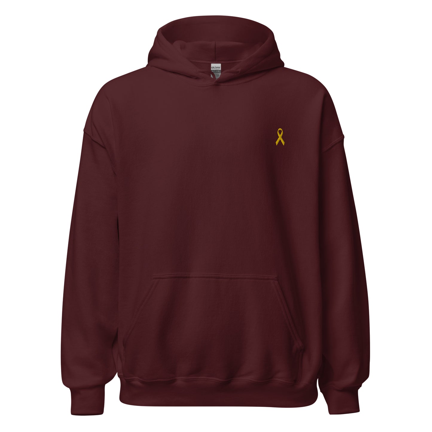 Unisex-Kapuzenpullover gelbe Schleife, Solidarität mit Israel - Zeichen der Unterstützung