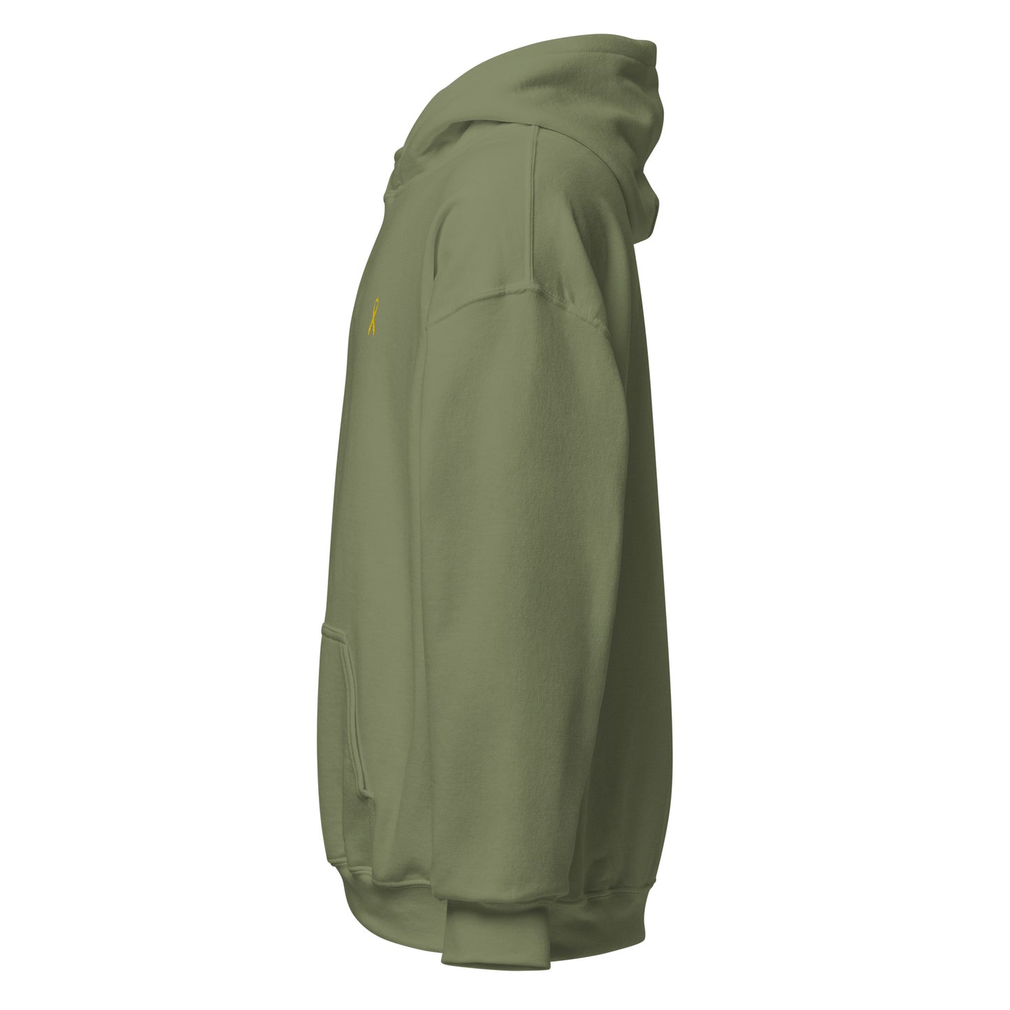 Unisex-Kapuzenpullover gelbe Schleife, Solidarität mit Israel - Zeichen der Unterstützung