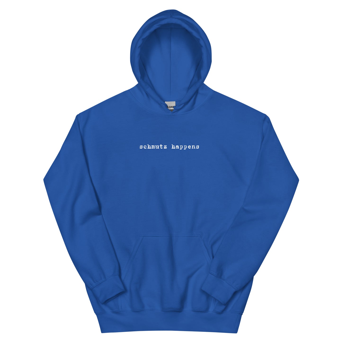 Unisex-Kapuzenpullover – 'Schmutz Happens' – Yiddisches Statement für Humorvolle Fans