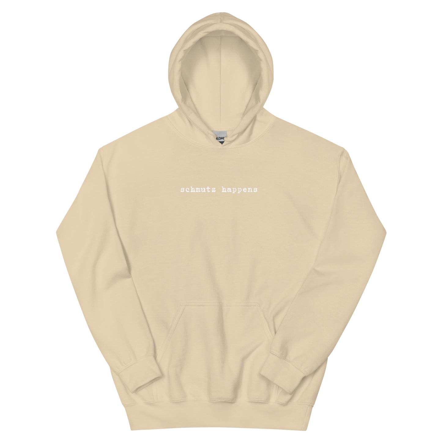 Unisex-Kapuzenpullover – 'Schmutz Happens' – Yiddisches Statement für Humorvolle Fans