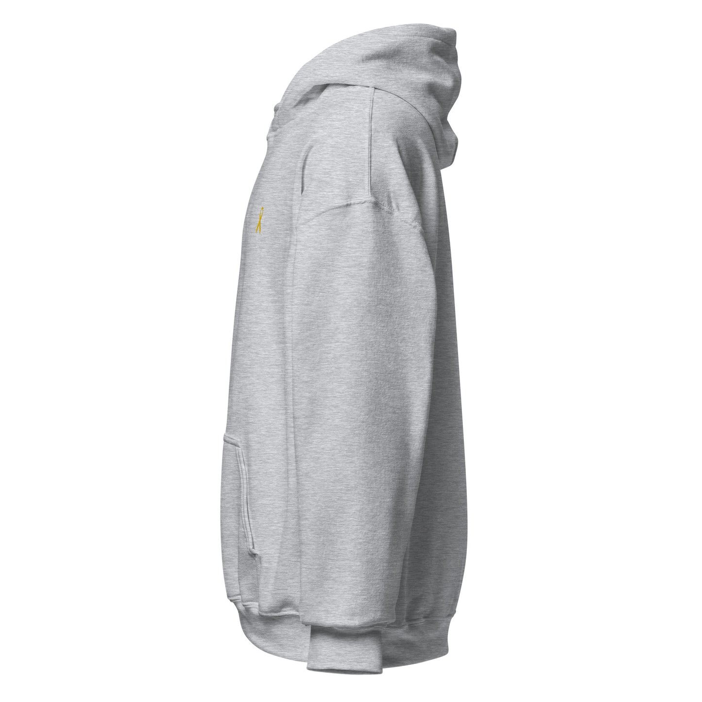 Unisex-Kapuzenpullover gelbe Schleife, Solidarität mit Israel - Zeichen der Unterstützung