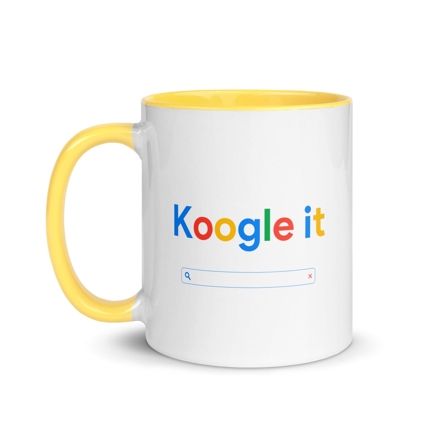 Tasse mit farbiger Innenseite "Koogle it"