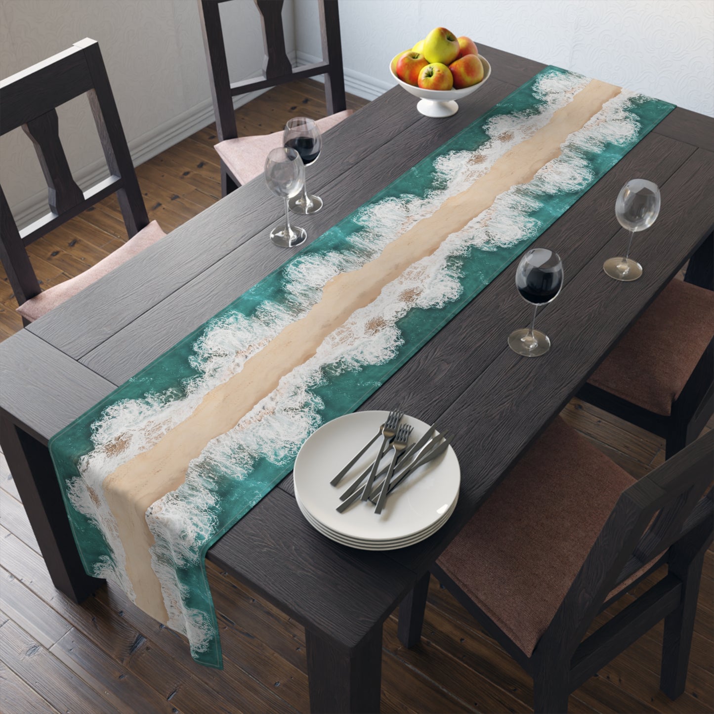 Tischläufer 40 cm x  228 cm Dekoration für den Pessach Seder Das Rote Meer 40 cm x  228 cm