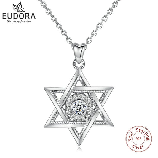 Davidstern-Anhänger – Eleganter Schmuck mit Zirkonen