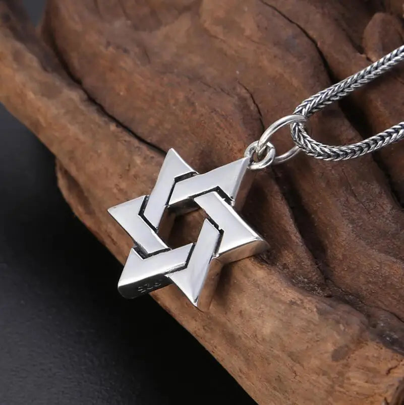 Davidstern Anhänger aus 925er Silber
