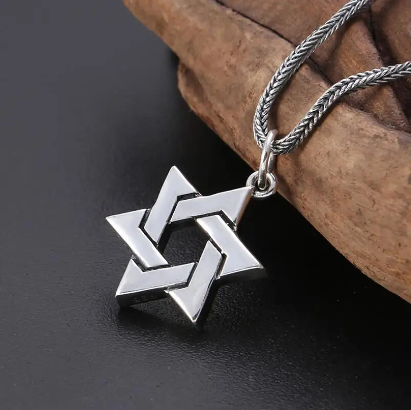 Davidstern Anhänger aus 925er Silber