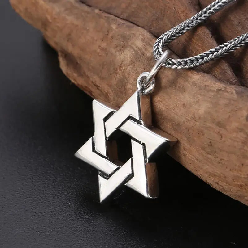 Davidstern Anhänger aus 925er Silber