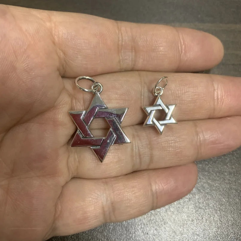 Davidstern Anhänger aus 925er Silber