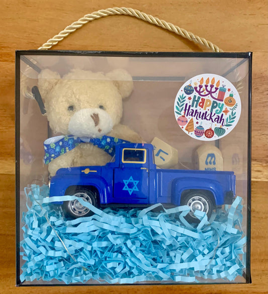 Chanukkah-Truck & Teddy im festlichen Geschenkset