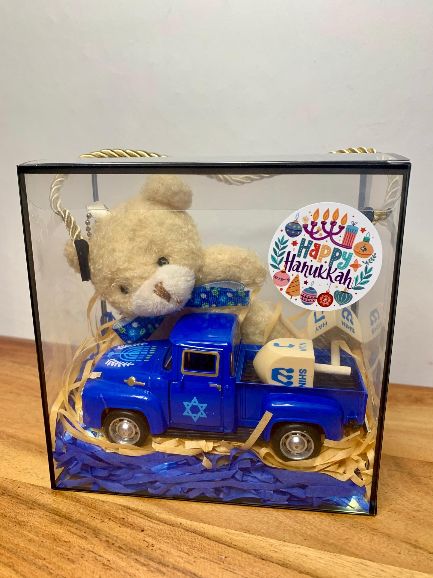 Chanukkah-Truck & Teddy im festlichen Geschenkset