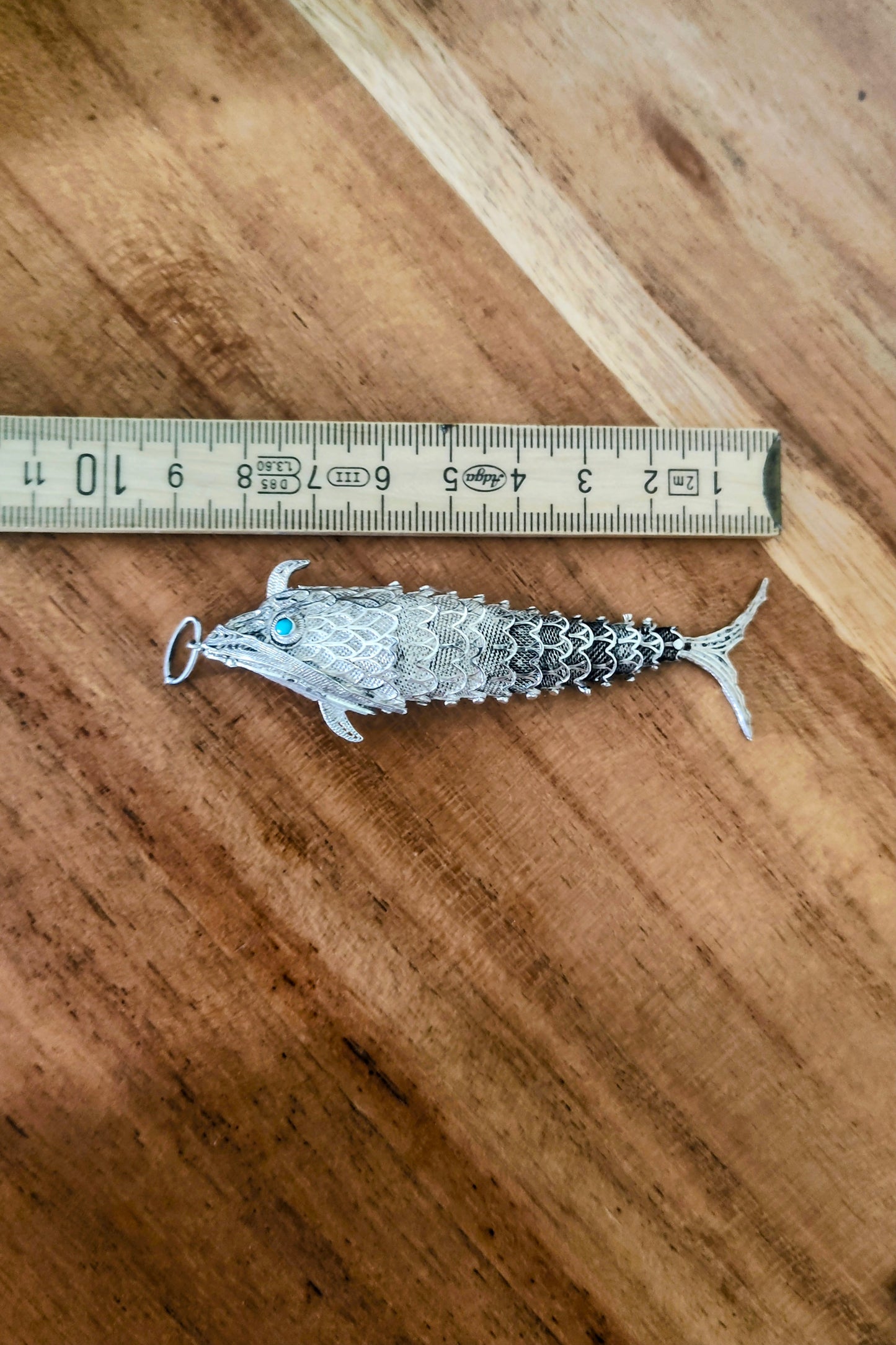 Antiker Besamim-Fisch aus Silber 835