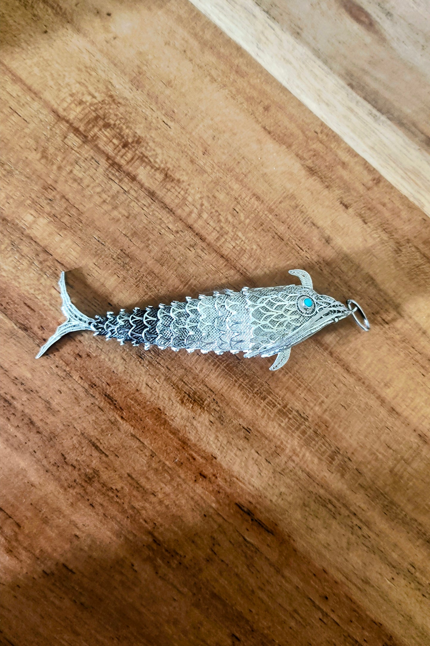Antiker Besamim-Fisch aus Silber 835