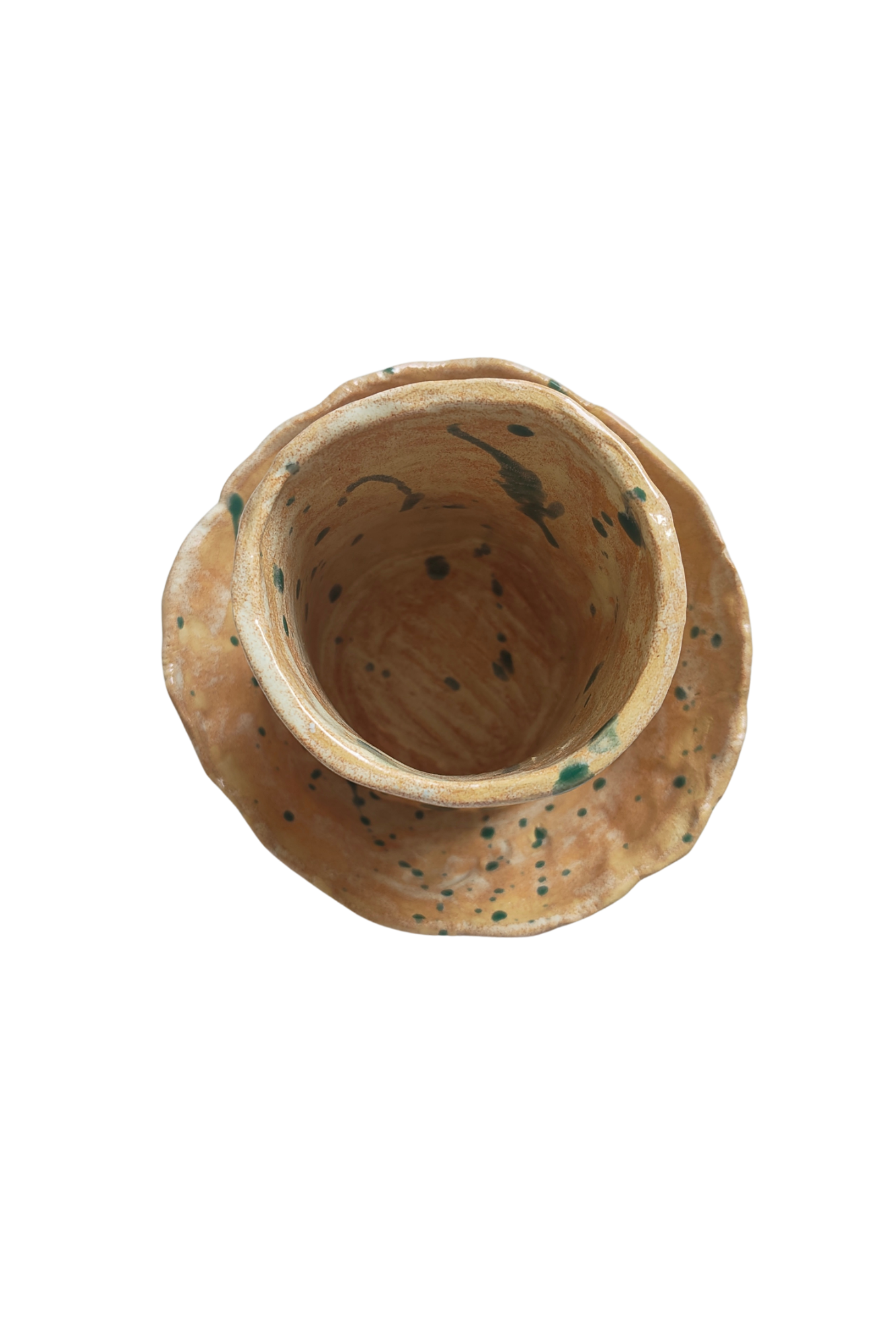 Handmade Ceramic Kiddush Set | Festive Holiday & Shabbat Centerpiece