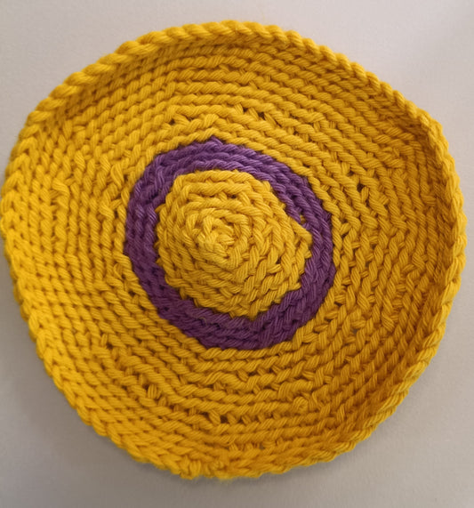 Intersex-Flagge Kippa – Gelb, Lila
Entworfen von Morgan Carpenter im Jahr 2013