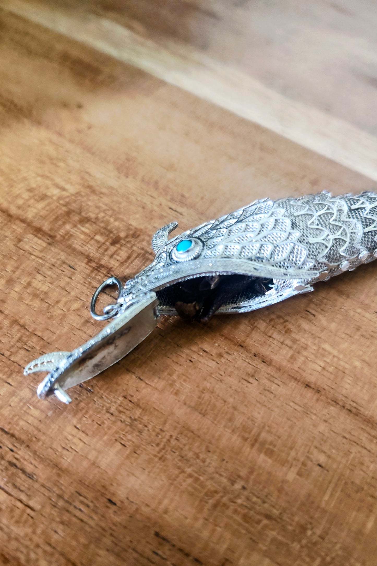 Antiker Besamim-Fisch aus Silber 835