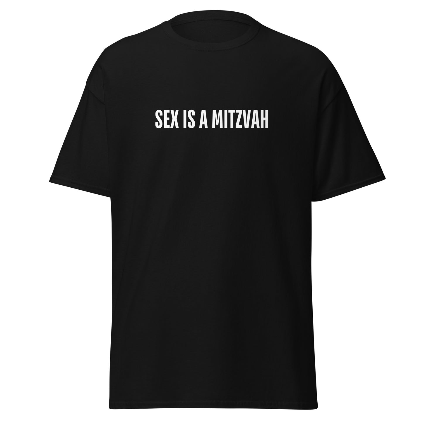 Klassisches Unisex T-Shirt Sex is a Mitzwa, jüdischer Humor