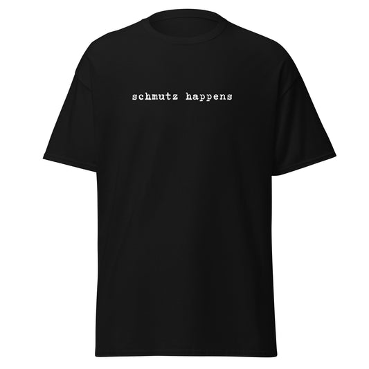 Klassisches Unisex T-Shirt Schmutz Happens, Jiddisch, lustige Sprüche, Jüdische Mode