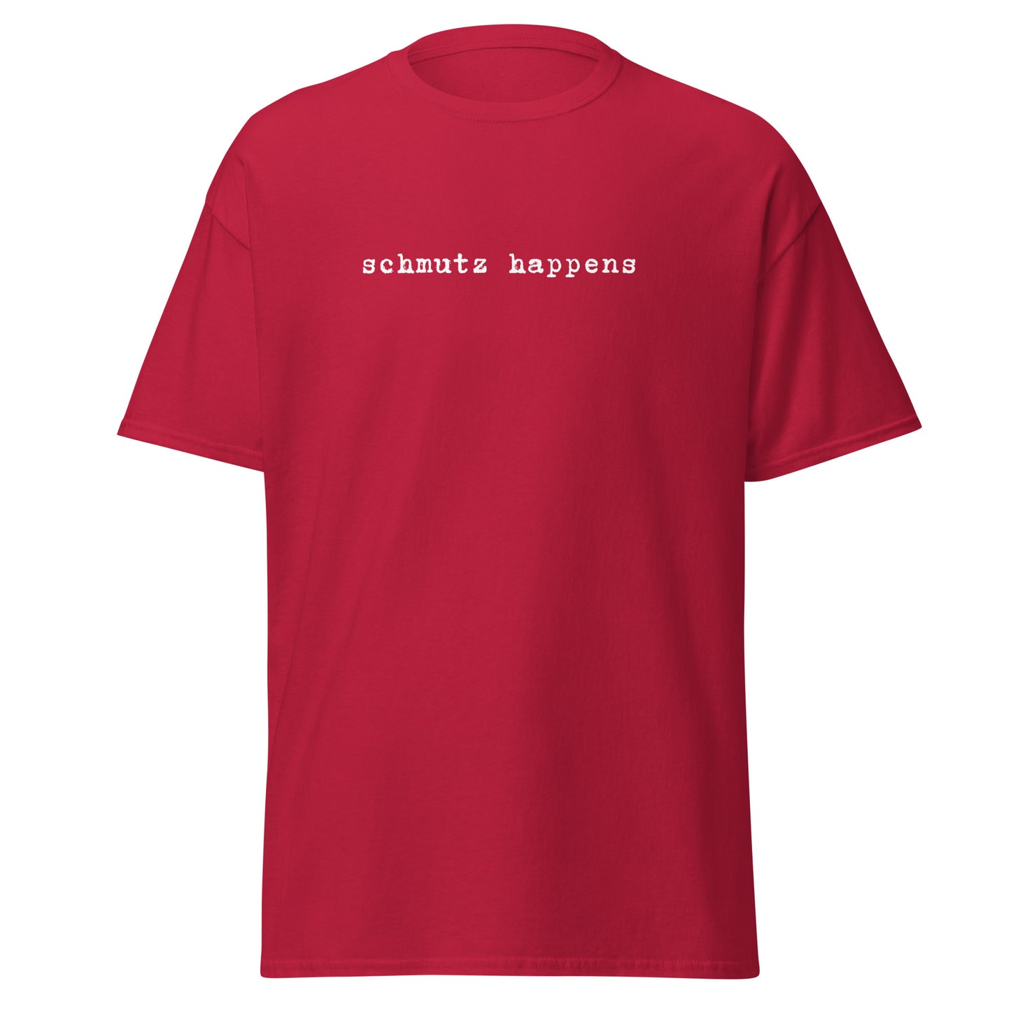 Klassisches Unisex T-Shirt Schmutz Happens, Jiddisch, lustige Sprüche, Jüdische Mode