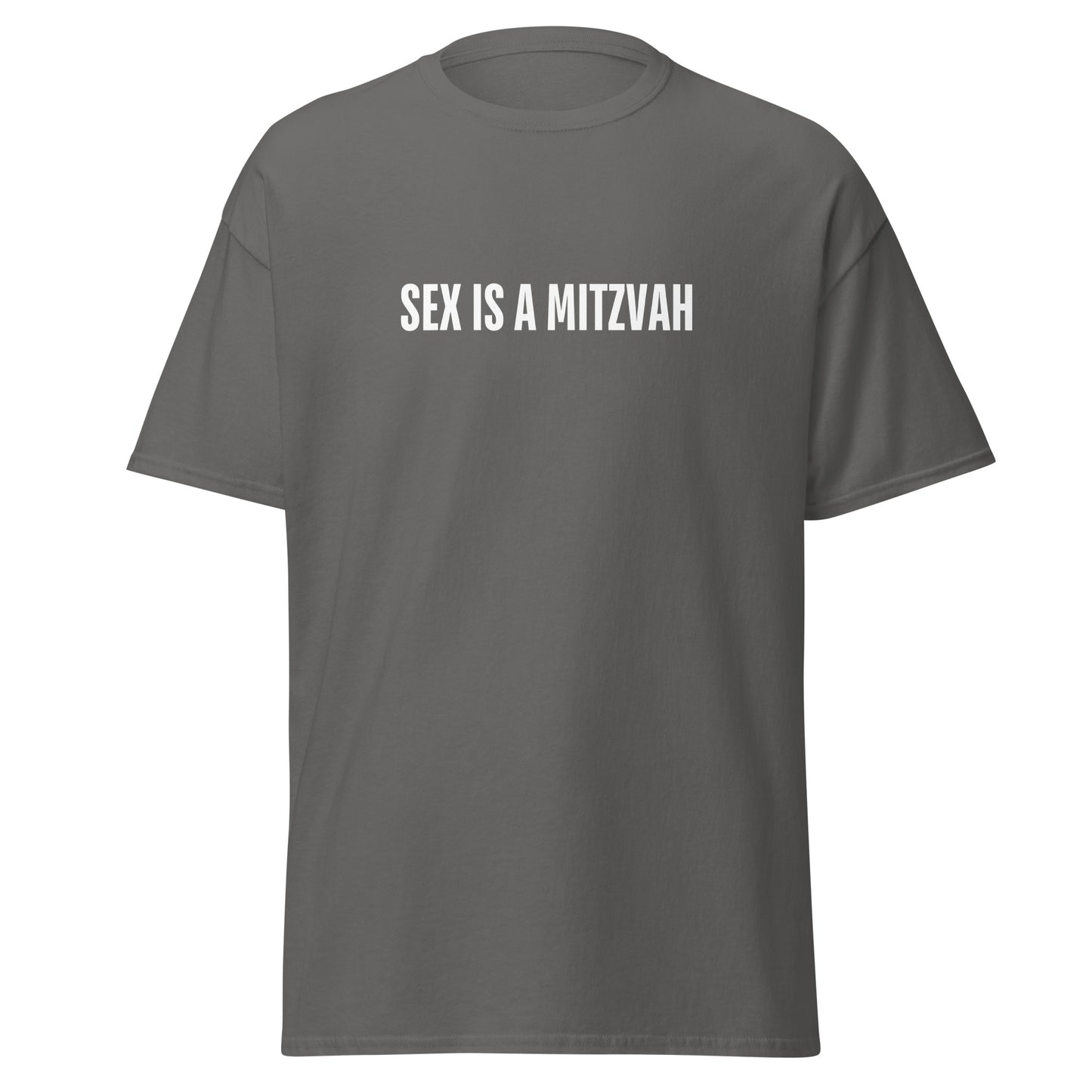 Klassisches Unisex T-Shirt Sex is a Mitzwa, jüdischer Humor