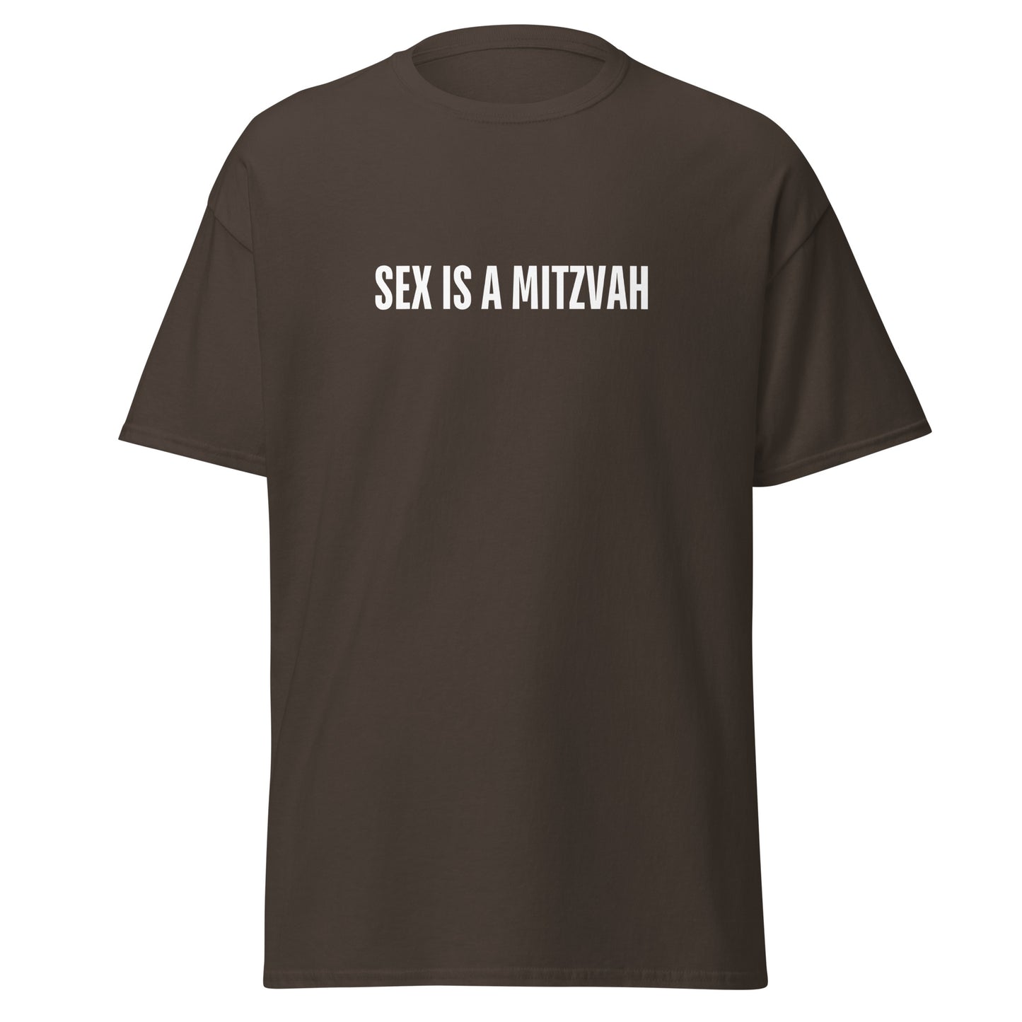 Klassisches Unisex T-Shirt Sex is a Mitzwa, jüdischer Humor