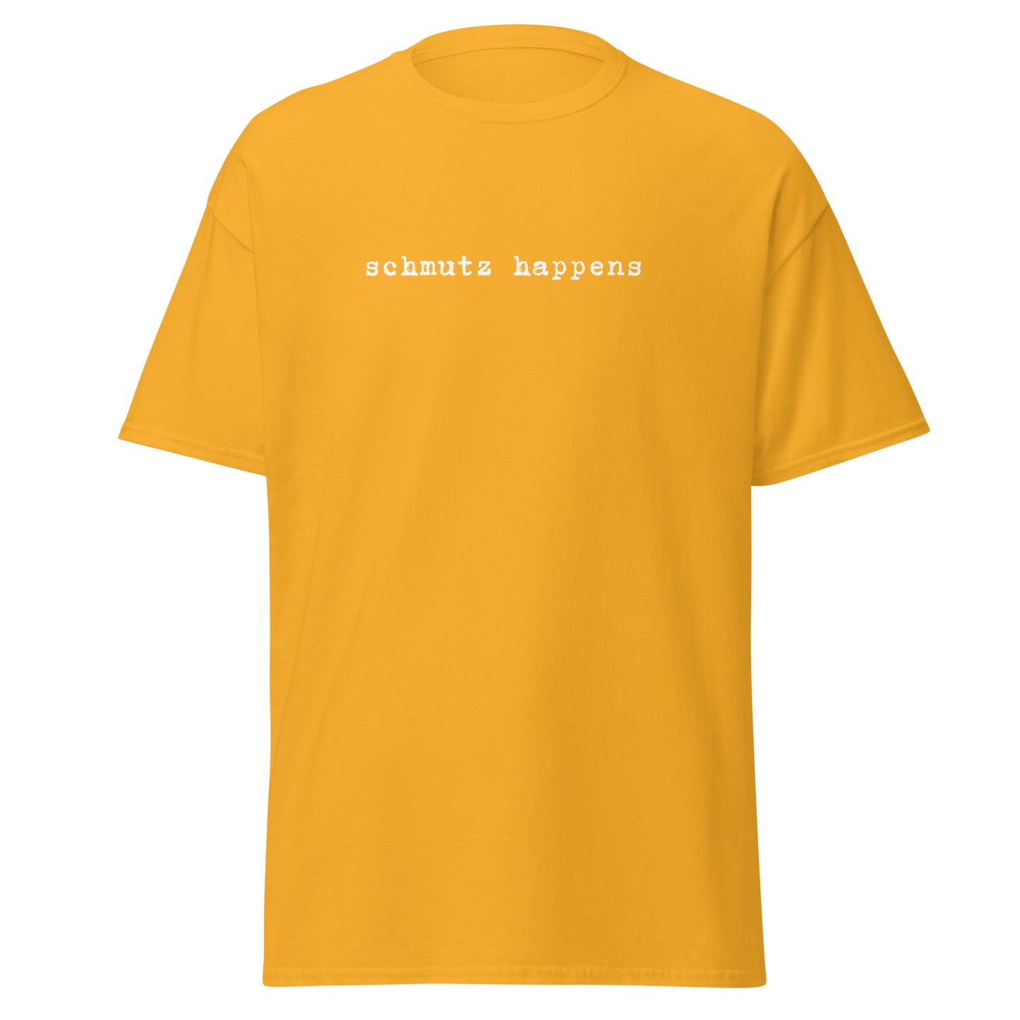 Klassisches Unisex T-Shirt Schmutz Happens, Jiddisch, lustige Sprüche, Jüdische Mode