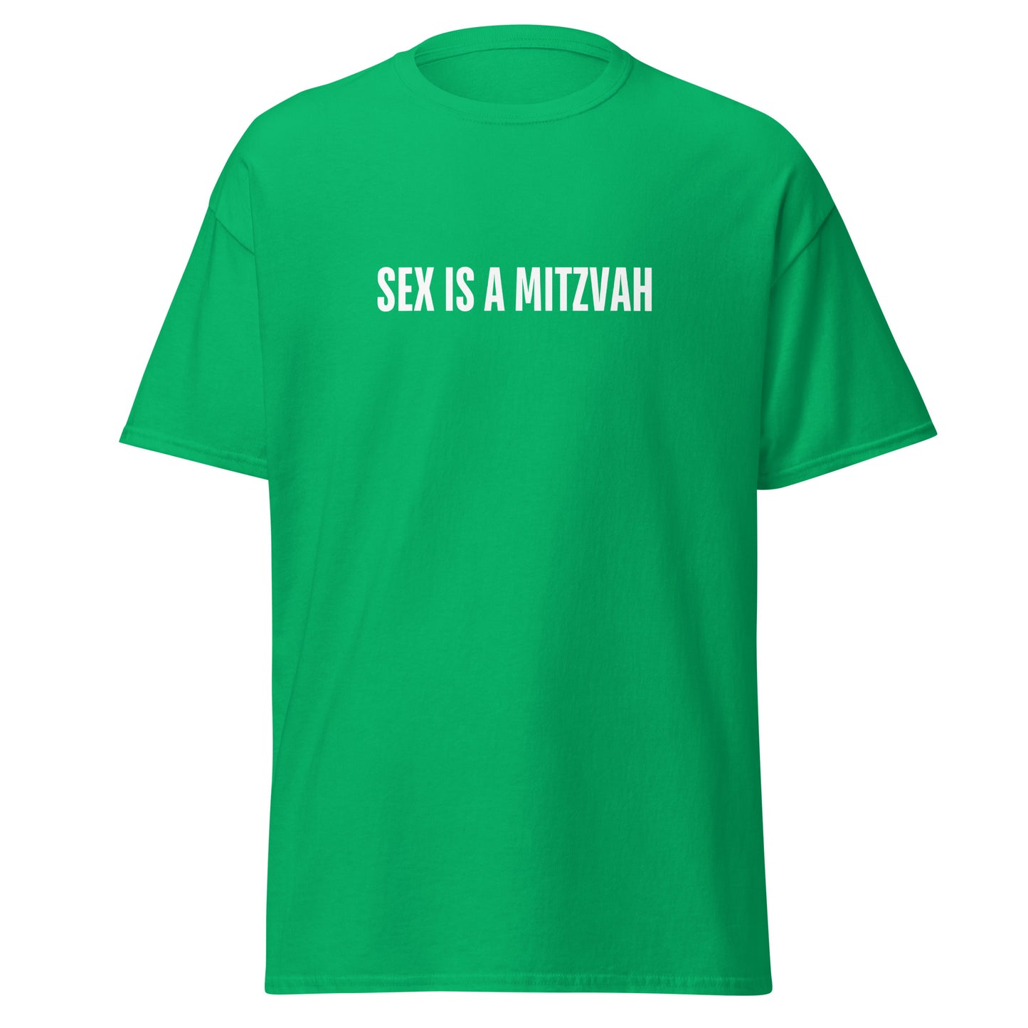 Klassisches Unisex T-Shirt Sex is a Mitzwa, jüdischer Humor