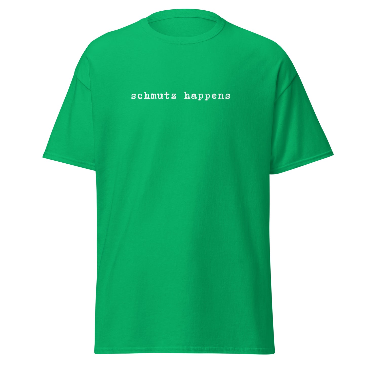 Klassisches Unisex T-Shirt Schmutz Happens, Jiddisch, lustige Sprüche, Jüdische Mode