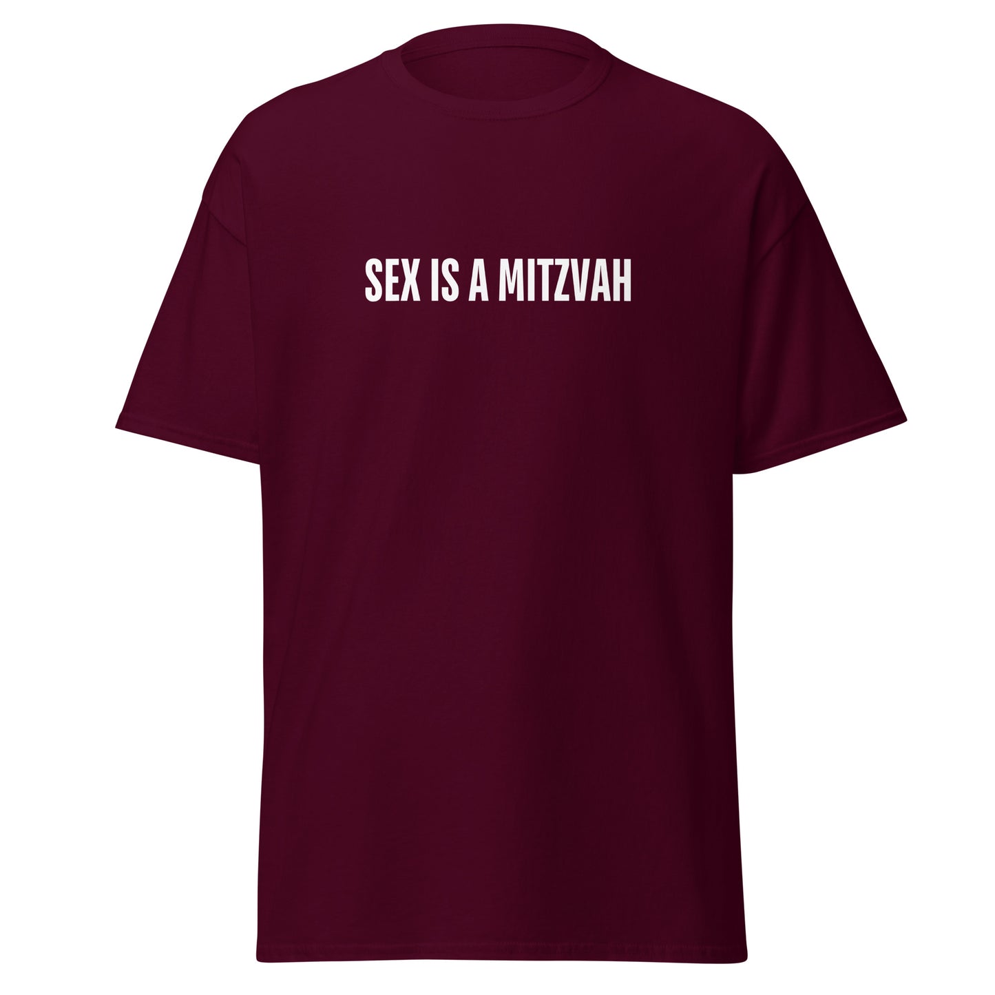 Klassisches Unisex T-Shirt Sex is a Mitzwa, jüdischer Humor